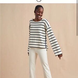 La ligne Breton long sleeve tee size small NWT